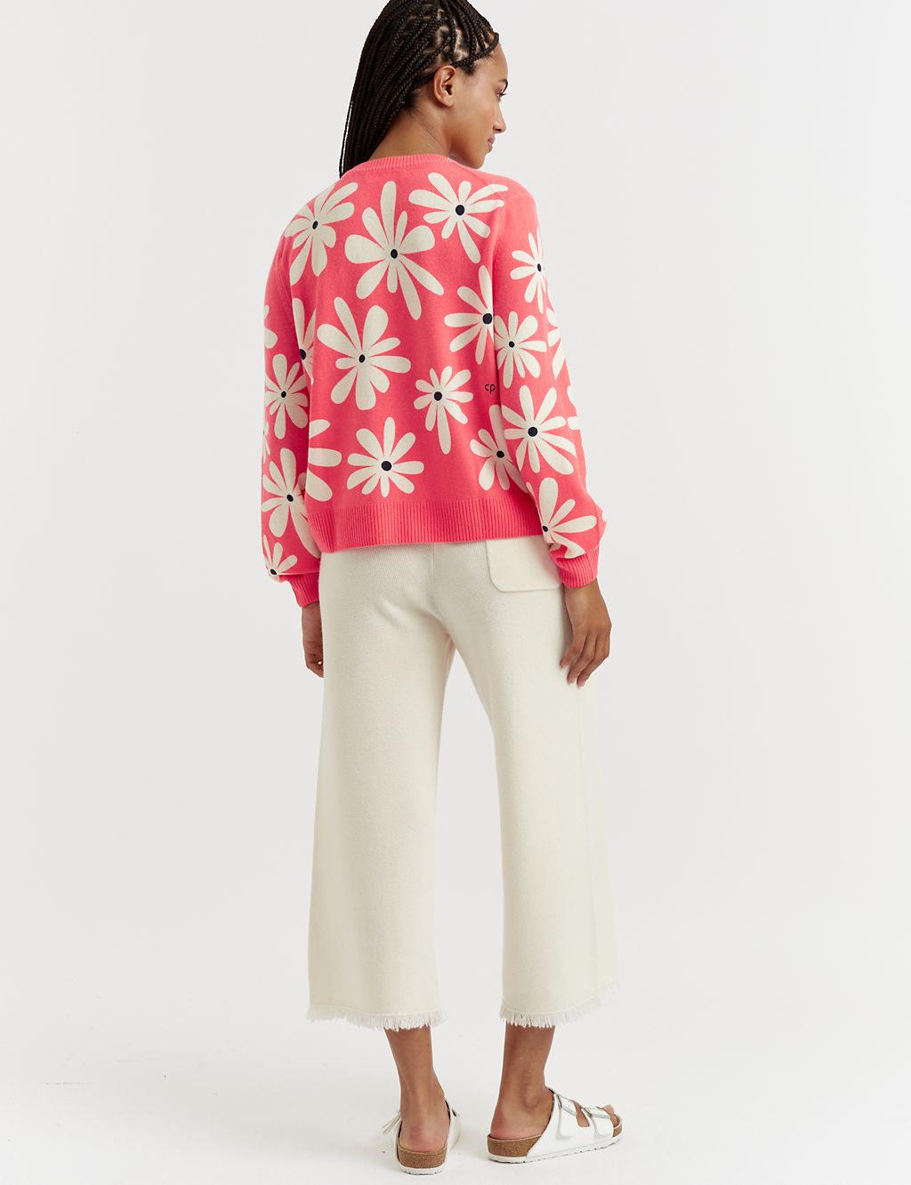 Wool Rich Floral Sweatshirt with Cashmere 2 of 3