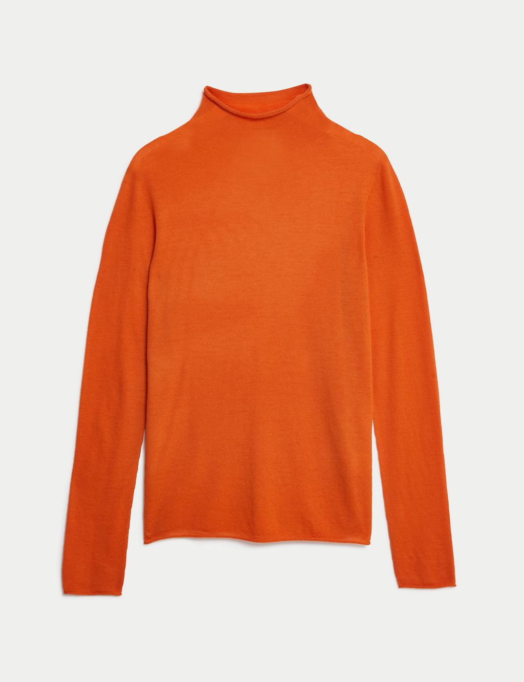 Wool Rich Funnel Neck Jumper with Cashmere 1 of 6