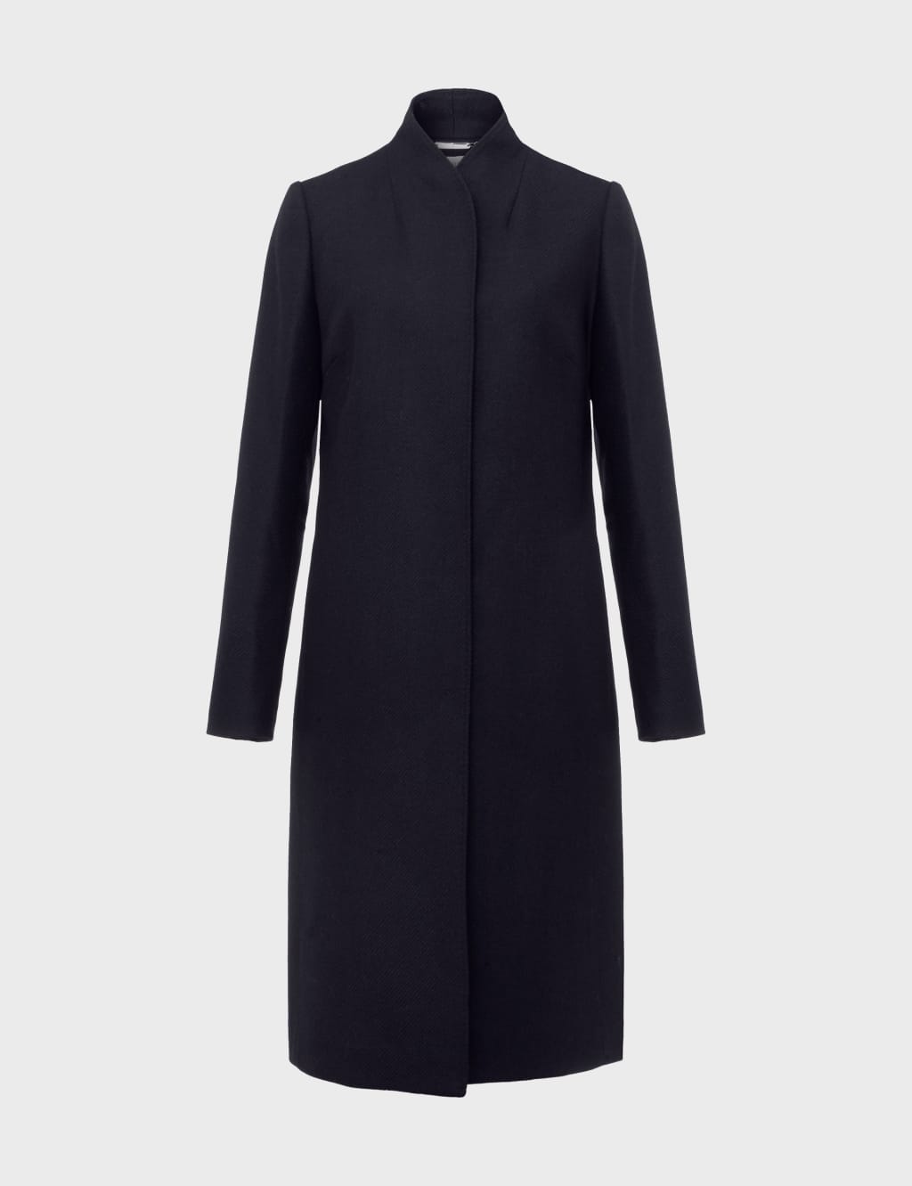 Wool Rich High Neck Tailored Coat HOBBS M&S