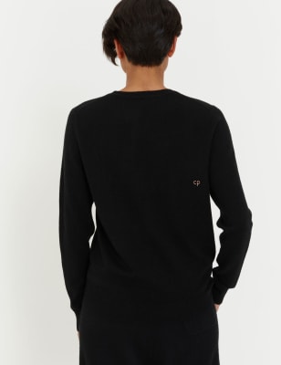 Wool Rich Ho Ho Ho Slogan Jumper with Cashmere Chinti Parker M S