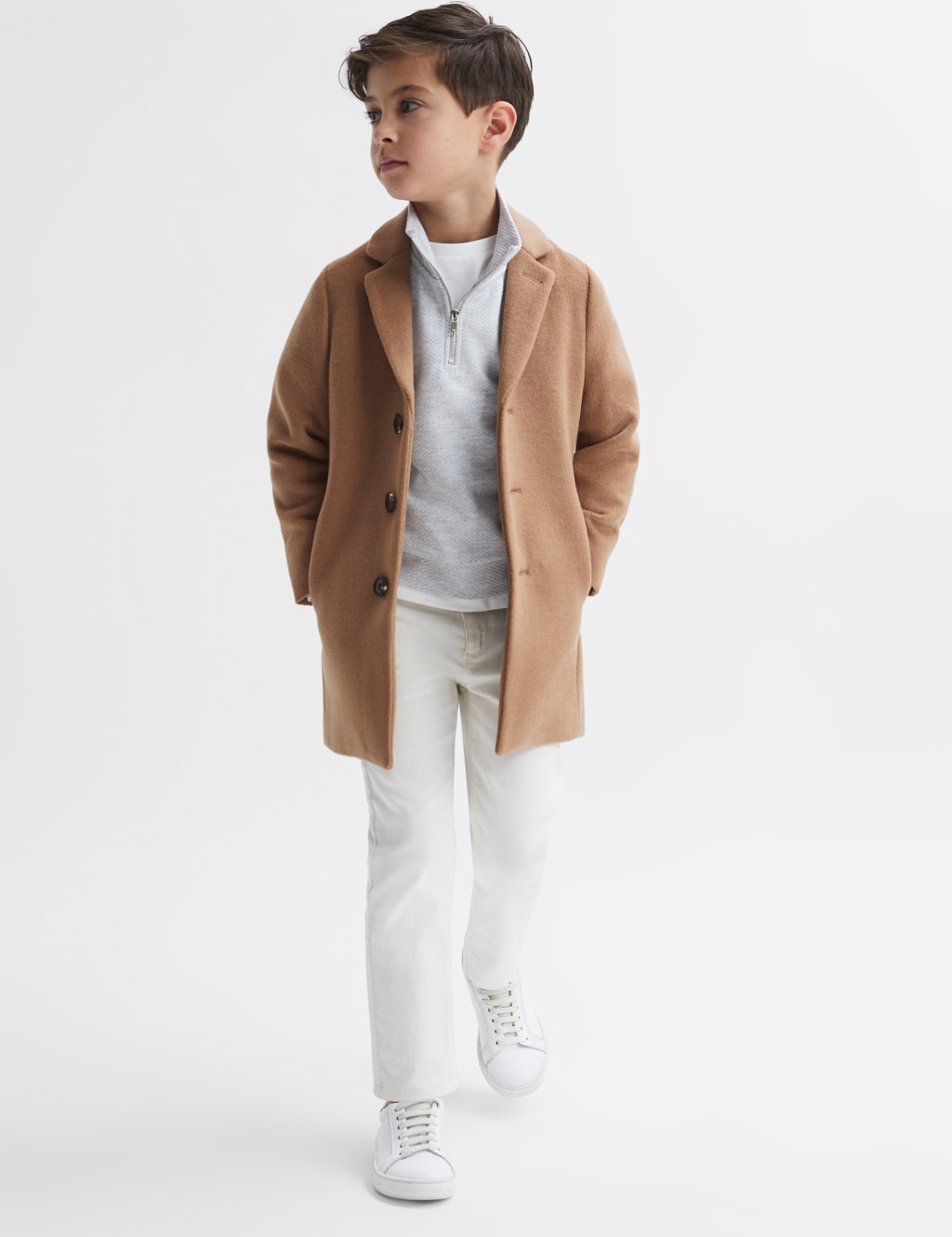 Wool Rich Longline Jacket (3-14 Yrs) 2 of 5