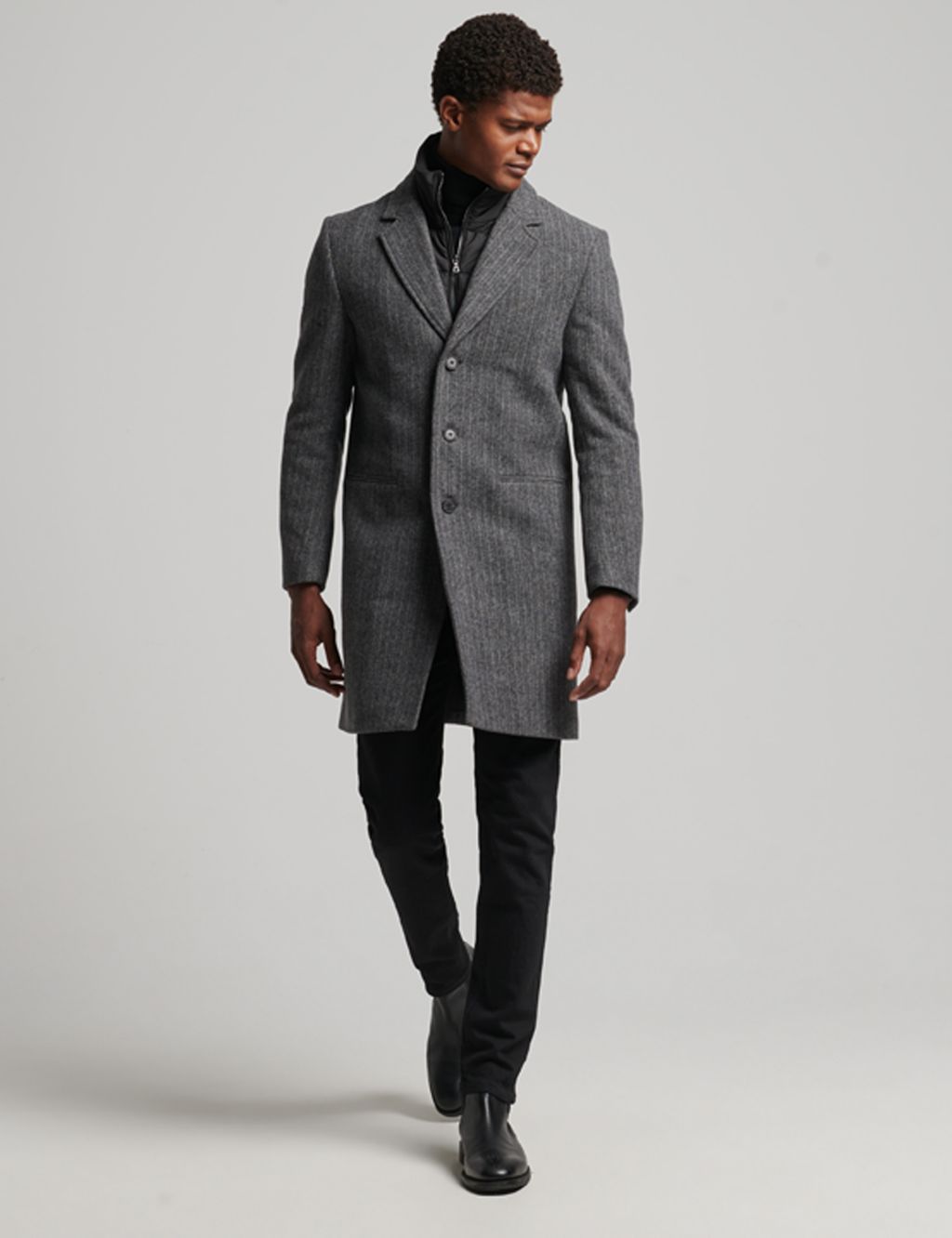 Wool Rich Overcoat | Superdry | M&S
