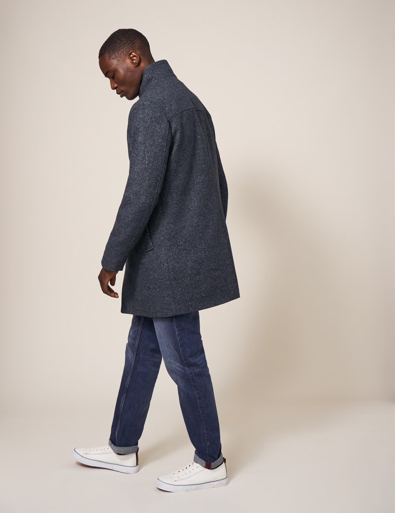 Mens white wool coat shop