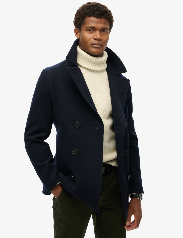 Wool Rich Peacoat 1 of 7