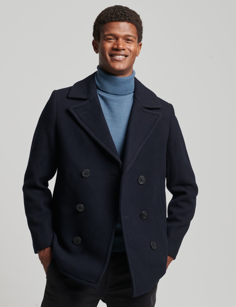 Wool Rich Peacoat 7 of 7