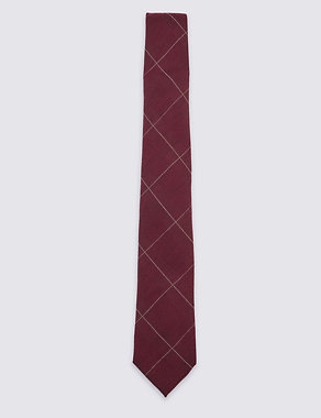 Wool Rich Pow Checked Tie Image 2 of 3