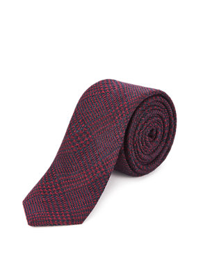 Wool Rich Prince of Wales Checked Tie Image 2 of 3