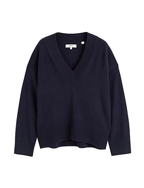 Wool Rich Relaxed Jumper with Cashmere Image 2 of 4