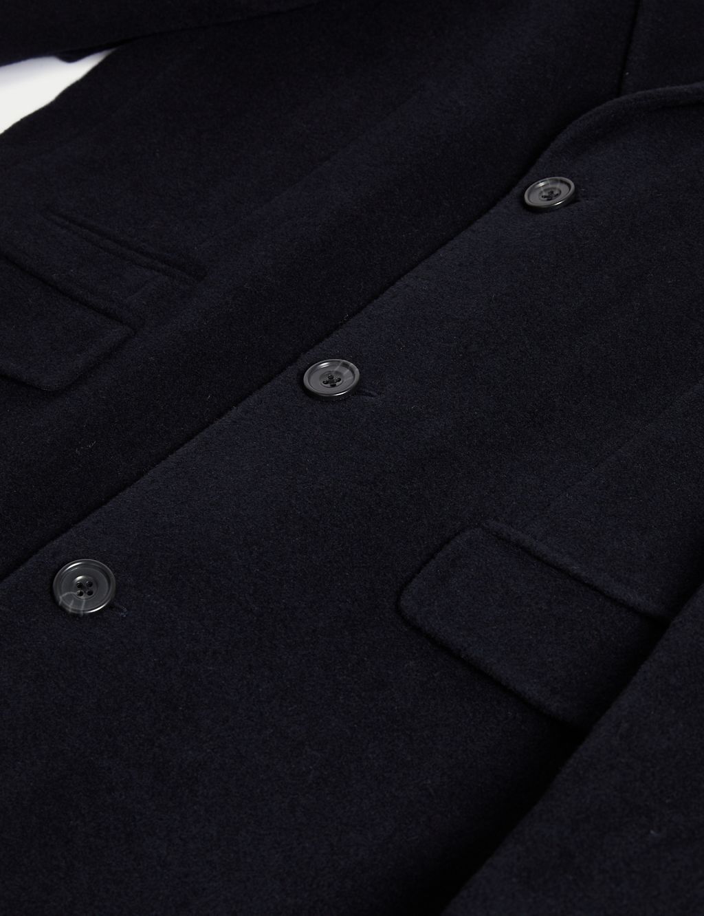 Wool Rich Revere Overcoat with Cashmere 6 of 6