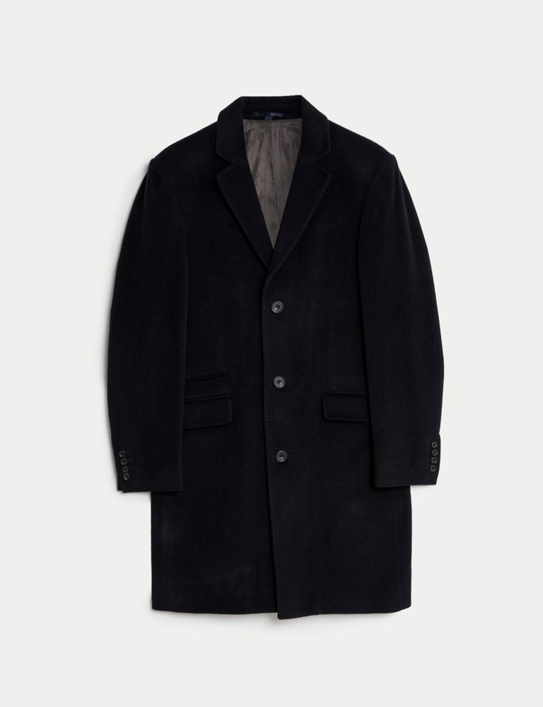 Wool Rich Revere Overcoat with Cashmere 2 of 6