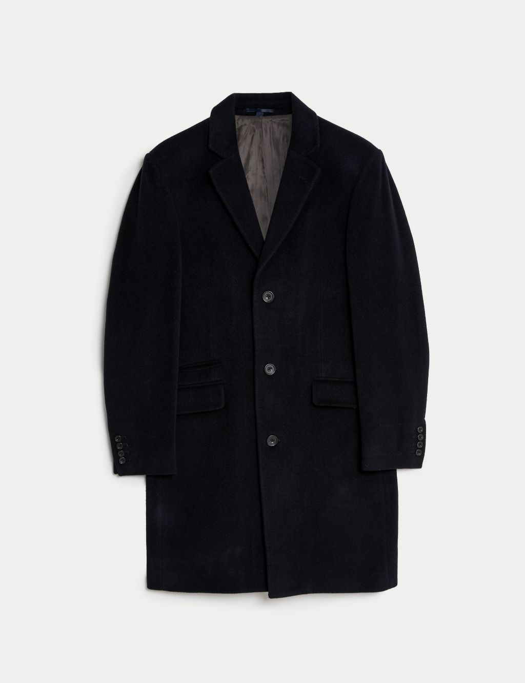 Wool Rich Revere Overcoat with Cashmere | M&S SARTORIAL | M&S