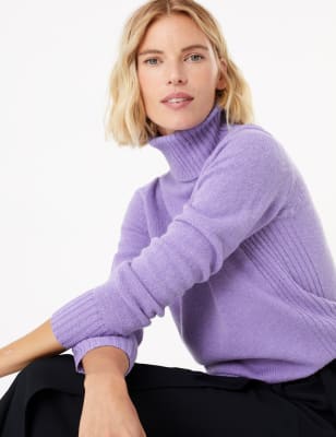 m&s mens roll neck jumpers