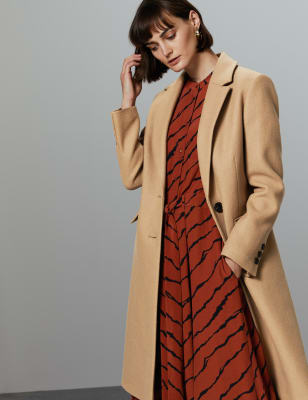 marks and spencer cashmere coat