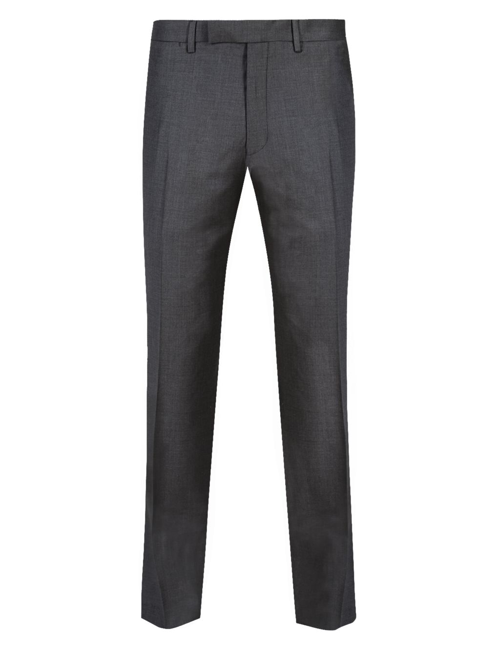 Wool Rich Slim Fit Flat Front Trousers 1 of 3