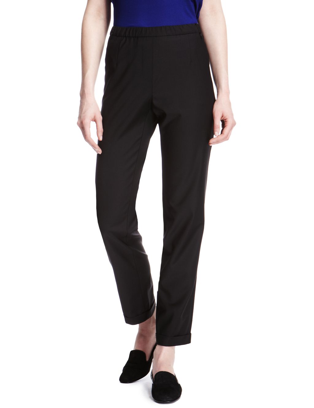 Wool Rich Straight Leg Trousers 2 of 6