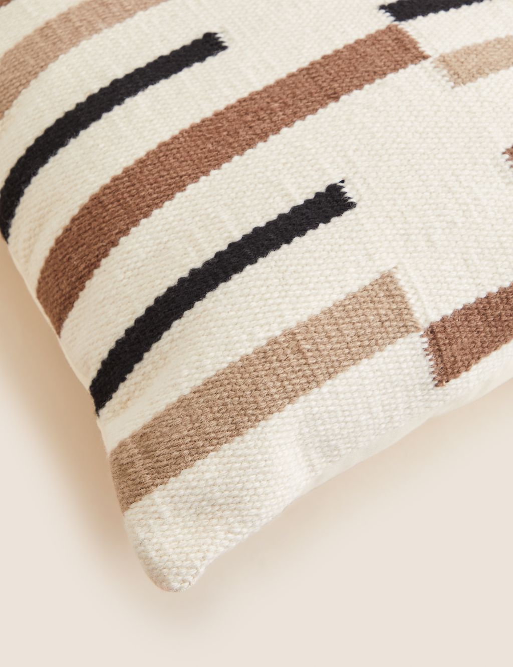 Wool Rich Striped Cushion 1 of 7
