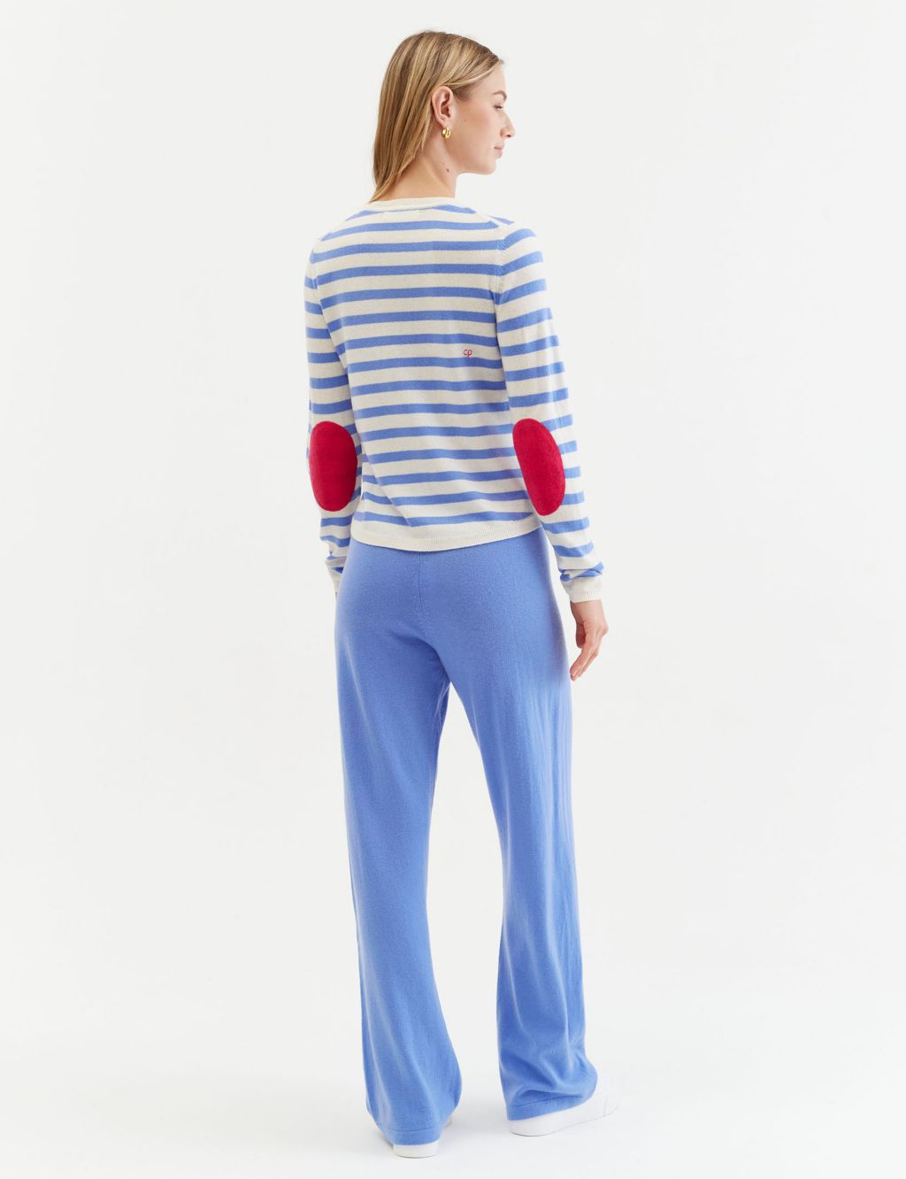 Wool Rich Striped Sweatshirt with Cashmere 4 of 5