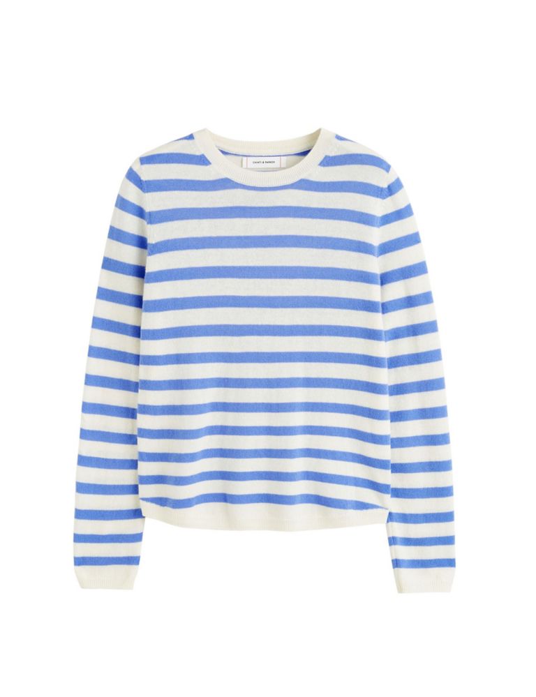 Wool Rich Striped Sweatshirt with Cashmere 2 of 5