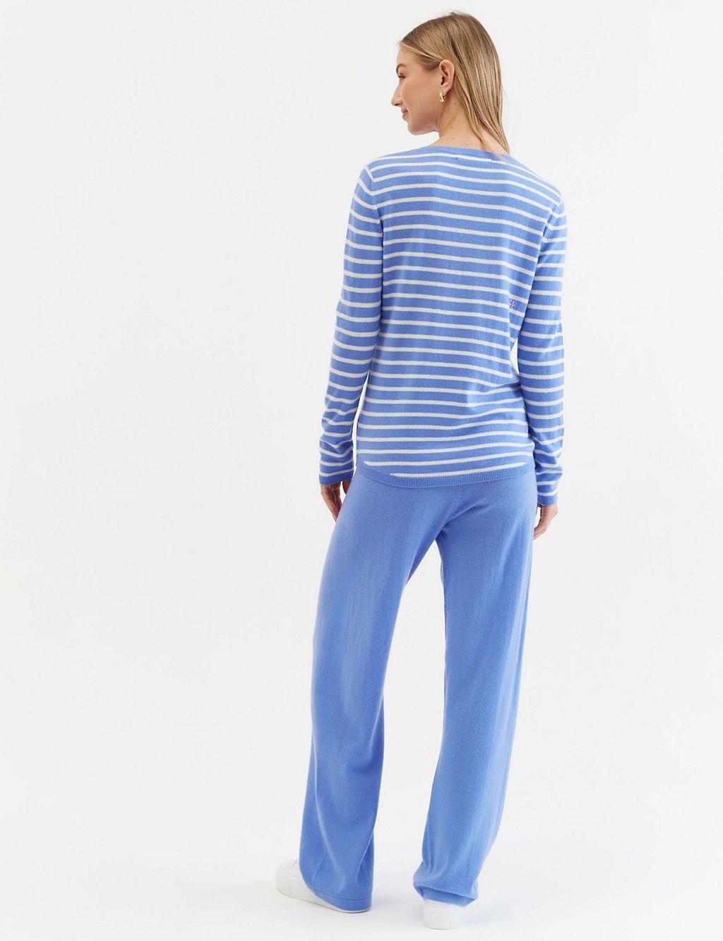 Wool Rich Striped Sweatshirt with Cashmere 4 of 4