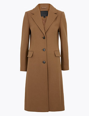 Wool Rich Tailored Coat with Cashmere Image 2 of 7