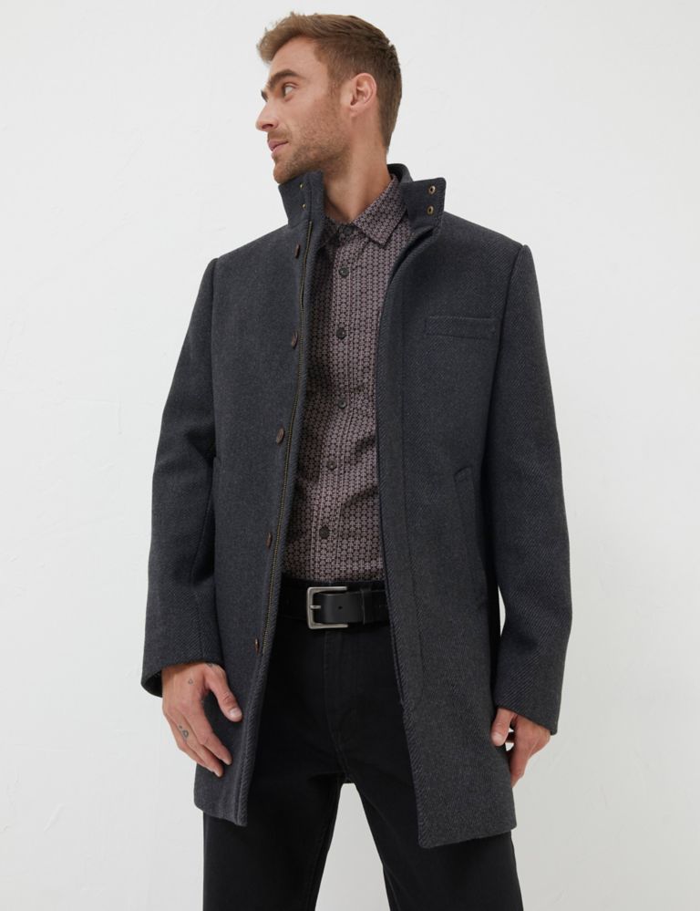 Wool Rich Twill Overcoat 1 of 5