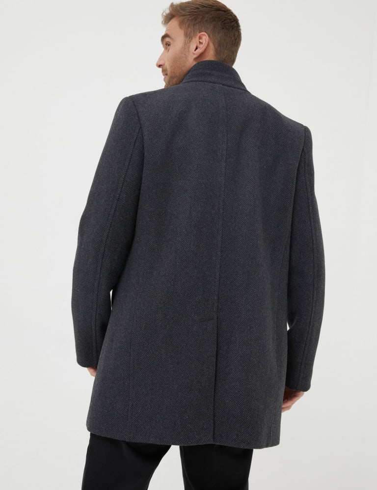 Wool Rich Twill Overcoat