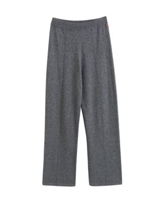 Wool Rich Wide Leg Relaxed Joggers with Cashmere Image 2 of 3