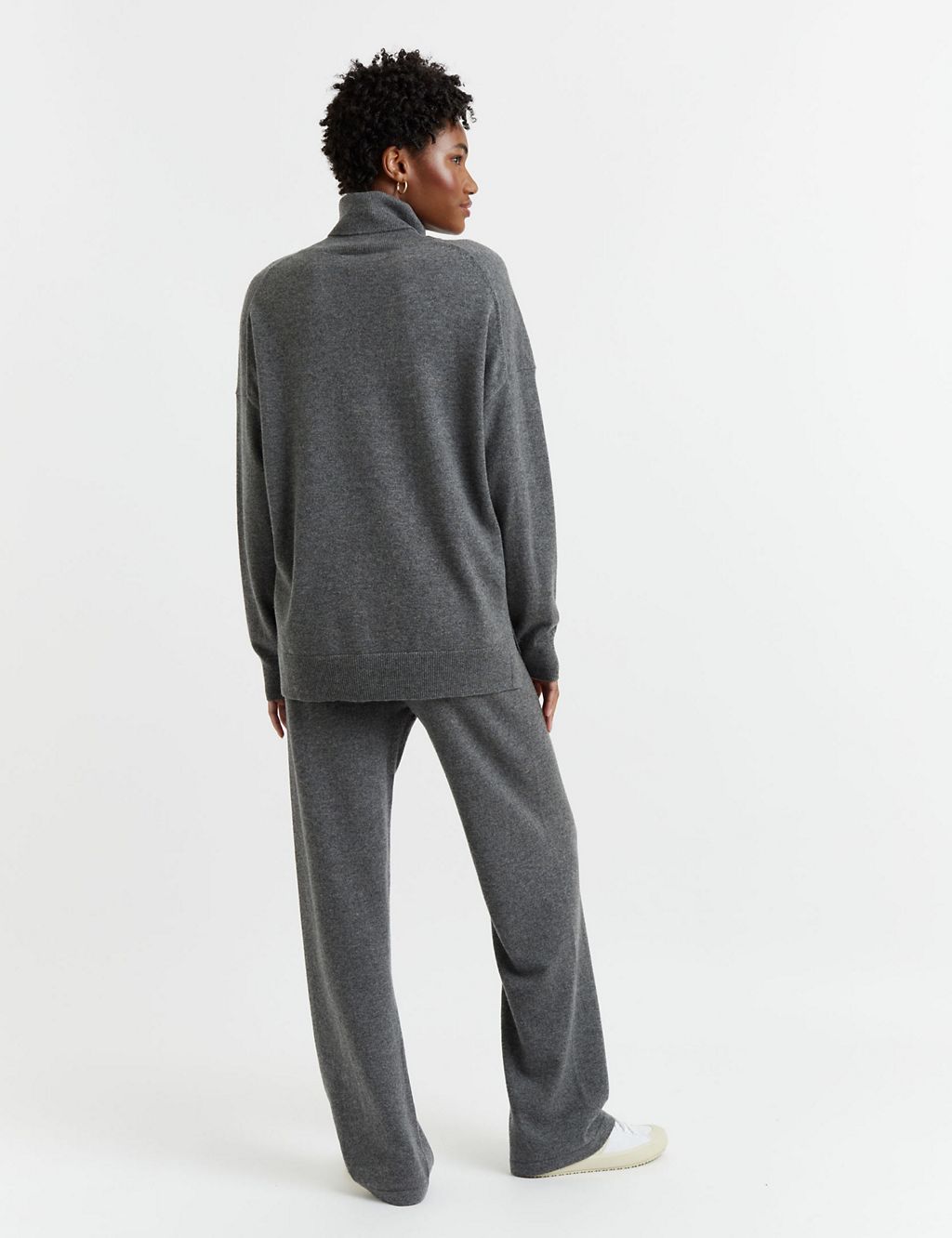 Wool Rich with Cashmere Roll Neck Relaxed Jumper 2 of 3