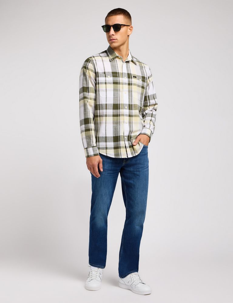Worker Pure Cotton Check Flannel Shirt 3 of 6