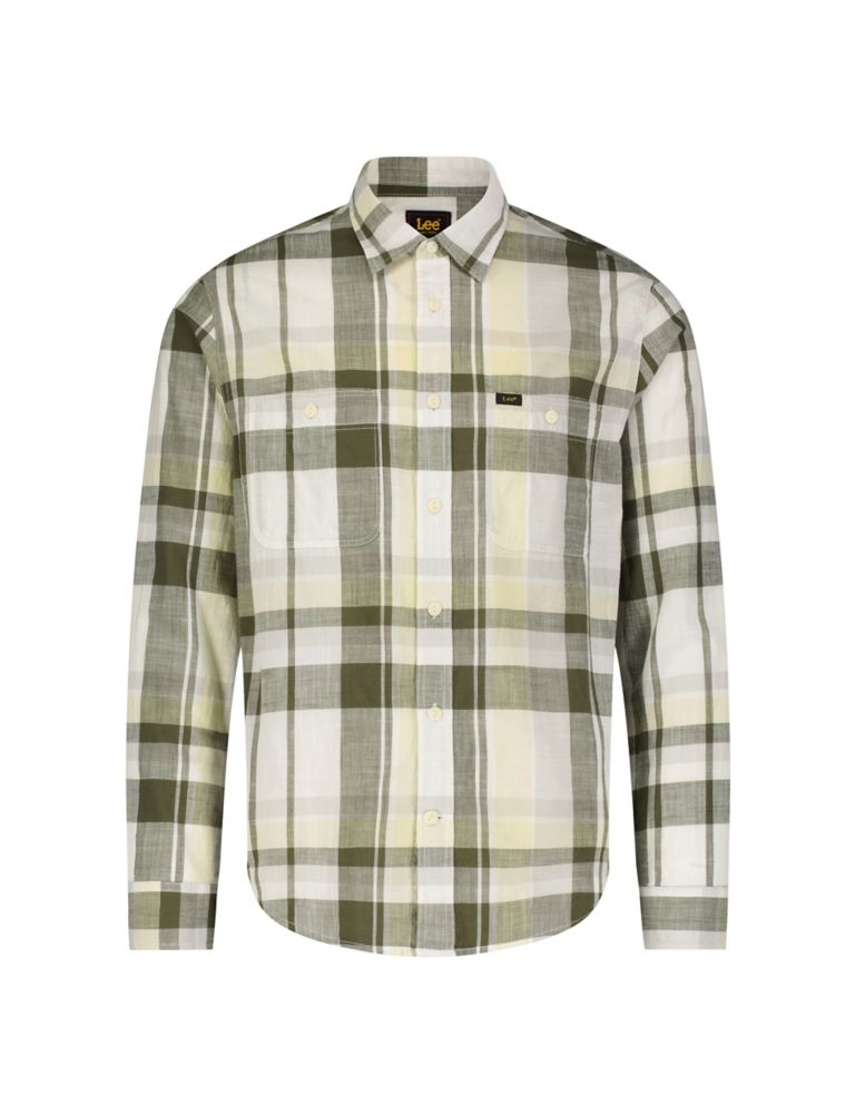 Worker Pure Cotton Check Flannel Shirt 2 of 6