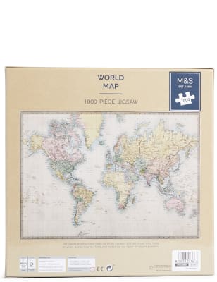 difficult! World Political Map 1000 piece jigsaw puzzle 68cm x 48cm In English 