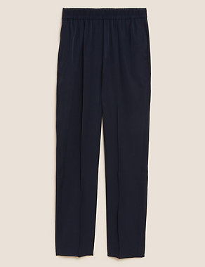 Woven Elasticated Waist Tapered Trousers Image 2 of 6