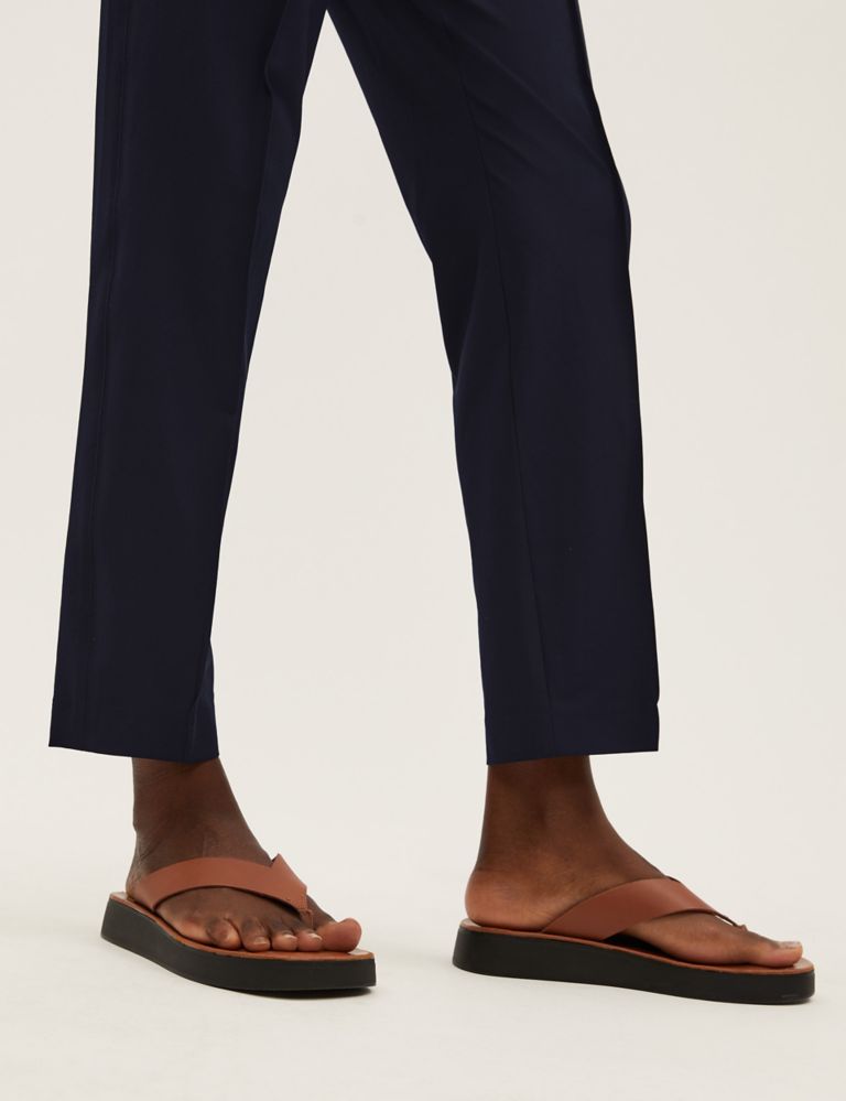 Woven Elasticated Waist Tapered Trousers 5 of 6