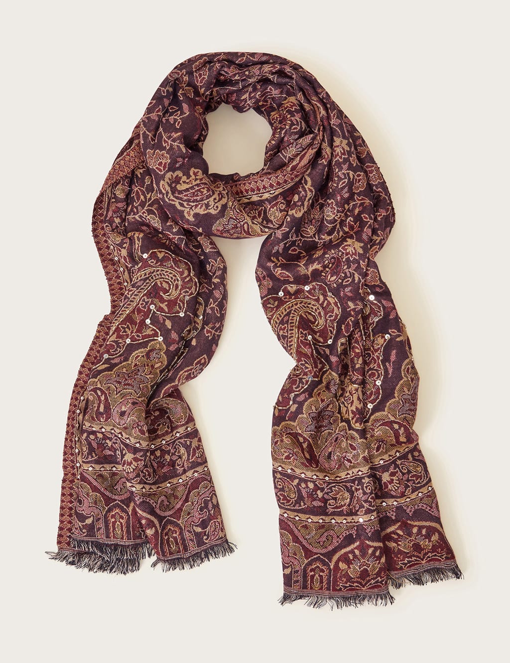 Splash of Paisley Wool Shawl – Scarflings® Sheer Sophistication