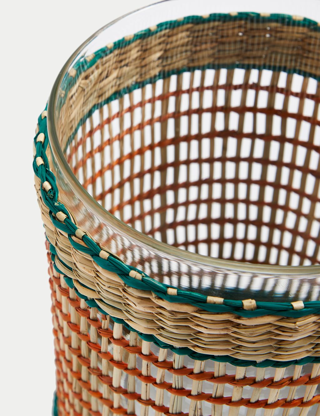 Woven Rattan Hurricane Candle Holder 4 of 4