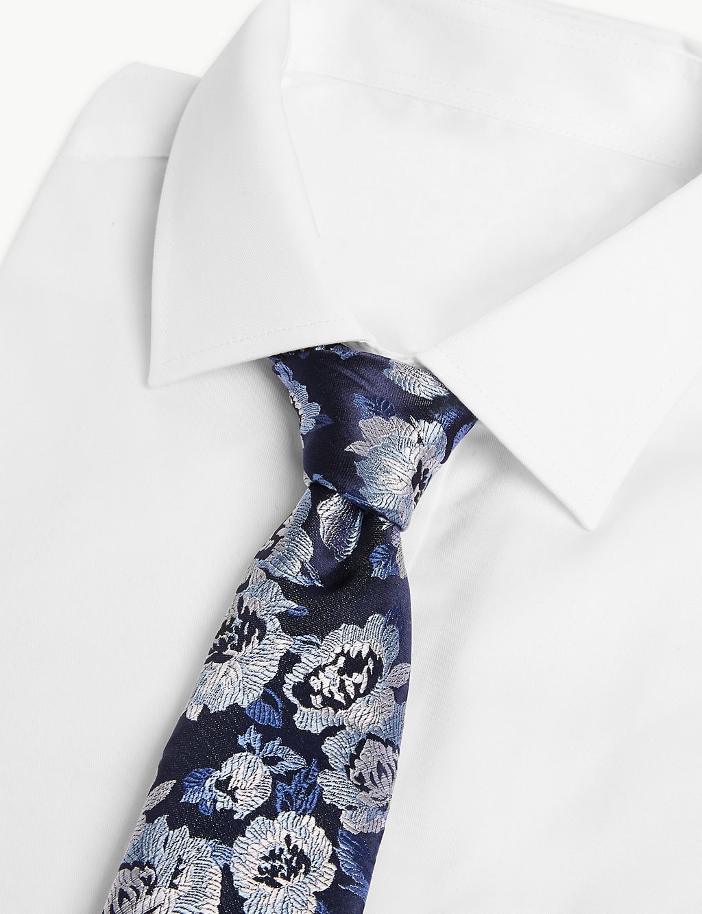 Woven Rose Pure Silk Tie 1 of 3