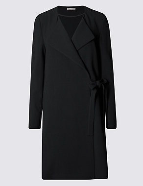 Wrap Front Belted Coat Image 2 of 3