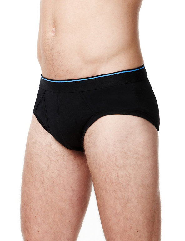 XXXL 4 Pack Cool & Fresh™ Stretch Cotton Briefs with Stay New™ Image 1 of 2