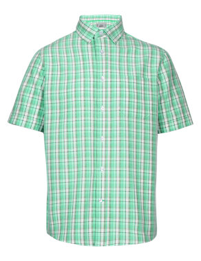 XXXL Easy Care Soft Touch Checked Shirt Image 2 of 3