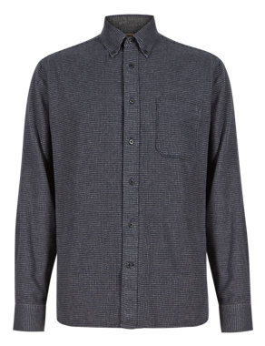 XXXL Premium Pure Cotton Thermal Dogtooth Shirt Image 2 of 4