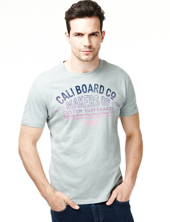 XXXL Pure Cotton Cali Board T-Shirt Image 1 of 1