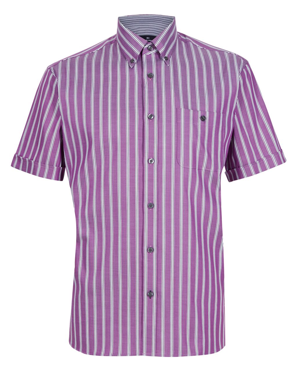 XXXL Pure Cotton Double Faced Striped Shirt 1 of 3