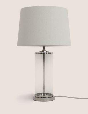 M&S Elizabeth Table Lamp - Silver, Silver