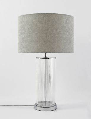 M&S Monroe Table Lamp - Silver Mix, Silver Mix