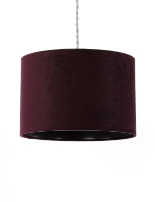 Plum deals velvet lampshade