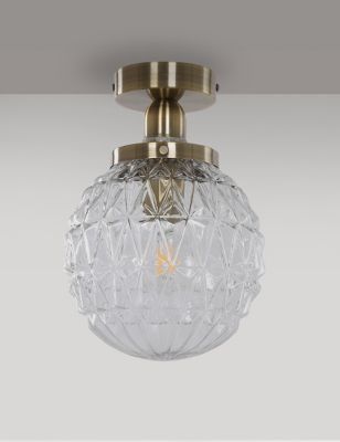 M&S Alexandra Ceiling Light - Antique Brass, Antique Brass