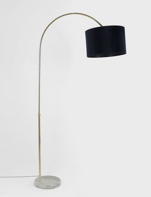 M&S Nancy Floor Lamp - Gold, Gold