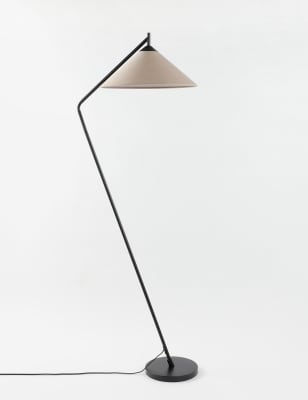 M&S Aiden Floor Lamp - Black, Black