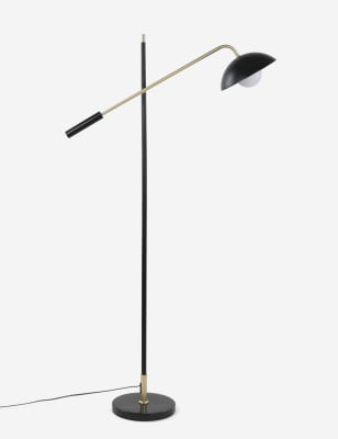 M&S Holden Floor Lamp - Polished Brass, Polished Brass