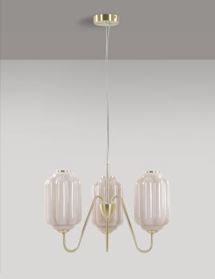 M&S Agnes Chandelier - Cream, Cream